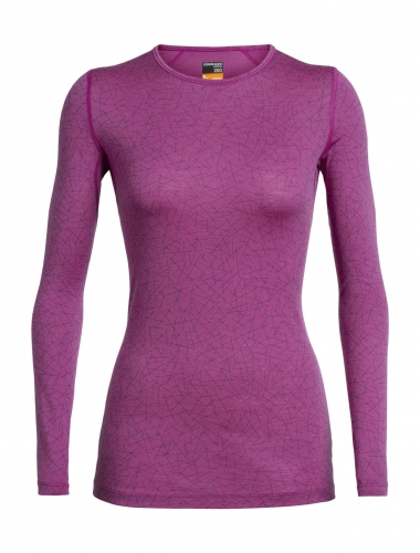 Купить Термокофта Icebreaker Oasis LS Crewe Sky Paths W BF200 арт.104715 в Киеве по лучшей цене с доставкой в Украине | Магазин NORTHWALL